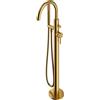 OMNIRES Y rubinetto vasca a pavimento miscelatore monocomando, Y1233-SGLB, Y oro spazzolato [Rubinetteria Bagno > Rubinetteria Vasca]