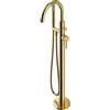 OMNIRES Y rubinetto vasca a pavimento miscelatore monocomando, Y1233-SBSB, Y ottone spazzolato [Rubinetteria Bagno > Rubinetteria Vasca]