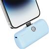 iWALK Caricatore Portatile 4800mAh[2024 Upgrade], Power Bank Ricarica Rapida con Display LED Compatibile con iPhone 14/14 Pro Max/13/12/11/SE/XR/8/7/6s, Blu