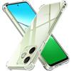iVoler Cover per Oppo A5 PRO 4G / Oppo A5 PRO 5G, Custodia Antiurto Anti-Graffio Trasparente per Assorbimento degli Urti con Paraurti in TPU Morbido, Sottile Morbida in Silicone TPU Case