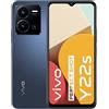VIVO Y22s Smartphone Android, Display da 6.55 Pollici, 6 GB di RAM e 128 GB di Spazio, Batteria da 5.000 mAh e Ricarica Rapida Fast Charge da 18 W, Starlit Blue