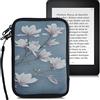 kwmobile Custodia Universale per eReader - Copertina in Neoprene marrone grigio/bianco/grigio blu con Chiusura a Zip - Misura 17 x 12 x 2 cm - Astuccio portatablet