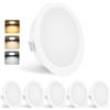 YindaLux Faretti LED da Incasso 230V 3CCT IP44 LED Spots 3W 55-58MM 6PCS Bianco