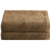 NELLA BIAGINI Telo Doccia Grande, Set da 2, Telo Bagno, 150x100 cm, 100% Spugna di Cotone, 420 gr/mq, per Sauna e SPA, Morbido, Resistente, Tinta Unita. Modello: Minerva