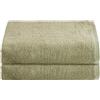 NELLA BIAGINI Telo Doccia Grande, Set da 2, Telo Bagno, 150x100 cm, 100% Spugna di Cotone, 420 gr/mq, per Sauna e SPA, Morbido, Resistente, Tinta Unita. Modello: Minerva