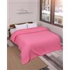 nottoc Copriletto doppio rosa 220 x 240 cm - Premium Waffle pique 100% cotone - Coperta estiva leggera effetto waffle - Coperta in cotone come copridivano, copridivano - Coperta per divano