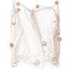 Shiwaki 1.5x2M Rete da Pesca Decorativa in Stile mediterraneo,Rete da Parete Marina,Rete da Pesca Nautica con Conchiglie di Mare per la Decorazione Domestica - Beige