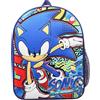 SONIC THE HEDGEHOG Zaino per bambini Zaino per ragazzi Zaino blu per asilo nido o scuola viaggio sport libro borsa Sonic regali per ragazzi, Blu, Taglia unica
