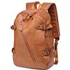 FANDARE Unisex Zaini Casual Zainetto Cartelle Uomo Zaino Scuola Adolescente Impermeabile Zaino da viaggio Ragazze Ragazzi Zainetti Alta Qualità Borse a Zaino PU Daypack Marrone A