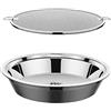 XANHOY 304 Acciaio Inox Olio Filtro Vassoio Cucina Gadget Cucina Cestino di Scarico Olio Cestino di Zuppa Bacino Colino per Cottura Frittura Alimenti Olio Piatto di Scolo
