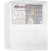 Tex family Tenda Monaco Bianca - Pannello 140x300 cm Righe Moderne - Fettuccia Universale per Bastoni o Binari