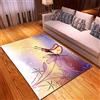 Mateju Tappeto Salotto Moderno, 3D Farfalla Flanella Tappeti Camera da Letto, rug Cucina Antiscivolo Lavabile per Tavolino da Salotto,Bagno,Tappeto Bambini Cameretta (80x160cm,Jacquard)