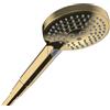 hansgrohe Raindance Select S - Doccetta per doccia a risparmio idrico 8 l/min (EcoSmart), Doccino con 3 getti (incl. PowderRain), Soffione doccia rotondo con funzione anticalcare, oro lucido, 26515990