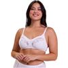 Sans Complexe Coton D'arum_754438 Full Coverage Bra, Opaque, Bianco, 100D Donna
