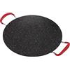 Cryfokt Bistecchiera Coreana per Barbecue, Bistecchiera in Ghisa Antiaderente per Piano Cottura, Teglia con Manici, Piastra per Barbecue a Riscaldamento Rapido Griglia Superiore (34 cm)