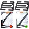 Zouwel 2PCS Regolatore Della Cintura Di Sicurezza Dell'Auto,blocca cintura sicurezza auto,Clip Di Regolazione Della cinture di sicurezza,Clip Della Cintura Di Sicurezza Dell'Auto,accessori auto (nero)