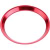 Keenso Coprivolante per volante auto Trim Trim Alluminio lega di cromo Decorazione Trim cornice per CLA GLK A classe W204 W246 W176 W117 C117(Red)