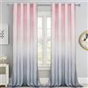 ASPMIZ Tende per finestre sfumate sfumate, da rosa a grigio, 2 tonalità, tende per finestre con occhielli per camera da letto e soggiorno, set di 2 pannelli, 132 x 213 cm di lunghezza