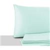 Giovanni Dolcinotti MADE IN ITALY Giovanni Dolcinotti | Set 2 Federe Cuscino Letto Matrimoniale e Singolo 50x80 cm - 100% Cotone - Made in Italy - Colore Acqua