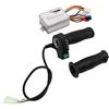 Alomejor Kit Impugnatura Acceleratore Regolatore di velocità Ebike, Controller Motore Spazzola 36V 500W con Impugnatura Acceleratore Set per Bici Elettrica