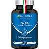 Laboratoires Nutrimea GABA | 750 mg | Stress e Ansia | Sonno | Rilassamento fisico e mentale | Concentrazione | Vegano | 60 Capsule