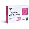 DEITERS EPS! Deiters - Tappi per orecchie in schiuma, 6 pezzi, taglia S, riutilizzabili e stampabili, per dormire bene, cancellazione del rumore, tappi per orecchie contro rumori forti