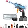 Fancysky Pistola Idropulitrice a Batteria, Idropulitrice Pavimenti Esterni, Idropulitrice Auto, Idropulitrice Parkside, Idropulitrice Elettrica, Pistola Lavaggio Auto, Pulivapor Alta Pressione