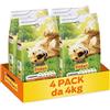 Friskies PURINA FRISKIES 5 Promesse Crocchette per Cani Adulti con Pollo, Manzo e Verdure 4 Sacchi da 4kg