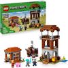 LEGO Minecraft L'Avamposto del Saccheggiatore e Predone - Giocattolo con Figura Snodabile del Razziatore con Funzione di Mascella Sferra Testate e Fortezza - Regalo per Gamer e Bambini 8+ Anni - 21278
