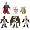 Fisher-Price Imaginext Superman - Set Personaggi, include 5 supereroi e un super-criminale dal film, colleziona Superman, Hawkgirl, Lanterna Verde, Mr. Terrific, Krytpo il Supercane e Kaju, 3+ anni, JDL09