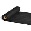 FRKOKRFA Runner da tavola in tessuto non tessuto, nero, 25 m x 30 cm Runner decorazione da tavolo rotolo, per compleanni, matrimoni, battesimi, comunioni e altre celebrazioni