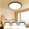 slochi Plafoniera LED Soffitto, 3000K/4000K/6500K IP44 Impermeabile Lampada da Soffitto, 18W 1800LM Plafoniera Bagno per camera da letto, Cucina, Soggiorno, Balcone, Ø22cm