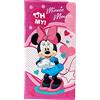 arlis Telo mare o asciugamano da bagno 70 x 140 cm in cotone (asciugamano da spiaggia Minnie Disney)