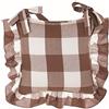 Blanc Mariclò Collezione Portovenere Copri cuscino sedia 40 x 40 cm con gala 10 cm 100% Cotone