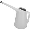 AB Tools Caraffa graduata in plastica da 3 l, con beccuccio flessibile, per acqua, benzina, diesel