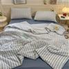 Mateju Moderno Trapuntino Copriletto Singolo Matrimoniale,Copriletto Trapuntato,Trapunta Leggera Estivo Primaverile,Trapunta Estiva Letto Singola (Blu a righe,200 * 230cm)