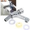 Duokon Rubinetto Temporizzato per Lavabo, Rubinetto Ktchen per Bagno con Rubinetto Cromato, Argento, Moderno/Minimalista