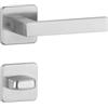 FELGNER Maniglia Parma per porte interne | maniglia per porta moderna e di alta qualità | ferramenta per porta con rosetta | per porte interne e delle camere | Nero | con 2 chiavi