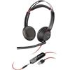 Plantronics Cuffie gaming a filo con microfono Plantronics Blackwire C5220 - Nero - refurbished
