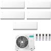 Hisense CONDIZIONATORE HISENSE PENTA SPLIT UNI HB 9000+9000+9000+9000+12000 BTU WIFI INVERTER 5AMW125U4RTA A++
