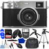 Fujifilm X100VI Fotocamera Digitale (Argento) 16821822 - 12PC Kit Accessori
