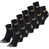 Ladeheid Calze da Lavoro (Set da 6 12) AT009 (Nero (12 Pack), 43-46)