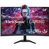 Viewsonic Schermo Per Pc Da Gioco - Viewsonic - Vx2418c - 24 Va Fhd 1920 X 1080 - 1ms(mprt) - 165hz - Hdmi/displayport
