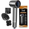 Ted Hilley Asciugacapelli Ionico con Diffusore - Brillantezza & Anticrespo