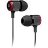 SBS Auricolari in-ear Studio Mix 40 in metallo con cavo jack 3,5mm, filo da 1.2m, tasto di risposta/fine chiamata, universale per smartphone, pc e stereo, 2 gommini inclusi