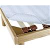 Corredocasa Coprirete Trapuntato in Feltro Protezione Materasso Anallergico Traspirante Antiacaro con Laccetti agli Angoli Ideale per Hotel, Letto Agriturismi Prodotto in Italia (Matrimoniale)