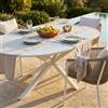 MIlani Home ARTORIUS - tavolo rotondo da giardino in alluminio allungabile 150/200 x 150