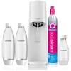 Sodastream soda maker terra megapack qc white incl 3 bottles (2270213)