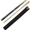 BCE RSC.1A, Stecca da Biliardo in Cenere, 2 Pezzi, 145 cm con Punta da 9,5 mm Unisex-Adulto, Cucchiaio Nero/Albero in Legno Naturale, 57 (145cm)