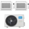 Midea Climatizzatore Condizionatore Midea Console Dual 9000 + 18000 BTU con U.E. M2OE-18HFN8-Q INVERTER Classe A++/A+ R32